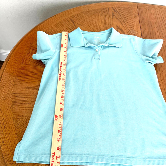 LL Bean Blue Polo Shirt Women Sz S slightly used - Picture 4 of 7